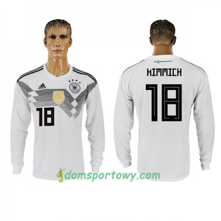 Koszulka Niemcy Kimmich 18 Domowe Koszulki Piłkarskie Mistrzostwa Świata 2018 Długi Rękaw